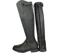 HKM Unisex Flex Country Ancho Corto/están Botas de Montar Negro 43