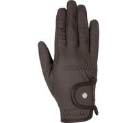 HKM Unisex Grip Style Guantes de montar Marrón XL