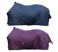 HKM Winter Manta de cuadra Azul Oscuro 135