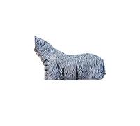 HKM Zebra Manta Anti-Moscas con Cuello con cinturó Blanco/Negro 135