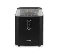 H.Koenig Máquina para Hacer Hielo KUB14, 12kg en 24h, 2 tamaños de cubitos, Portátil, Silenciosa 1L, Cubitos listos en 6min, Cuchara para hielo