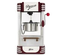 H.Koenig POP330 Maquina para Hacer Palomitas, Diseño Retro, Luz de Mantenimiento de Calor, Capacidad de Cacerola 50g en Acero Inoxidable, Puerta Magnetica, 360w