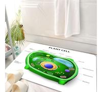 HKPOEQ Alfombrilla de Baño de Microfibra, Tapete para Puerta y Mascotas, Súper Grueso y Absorbente,Educativo, Investigación en Biología Celular Vegetal Botánica Anatomía Estructura Vida o,50 x 80 cm