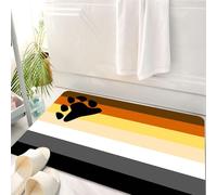 HKPOEQ Alfombrilla de Baño de Microfibra, Tapete para Puerta y Mascotas, Súper Grueso y Absorbente,Señal de Sexo Gay Movimiento LGBTQ Oso Pareja LGBT Banner Formato Orgullo en Señales Hom,50 x 80 cm