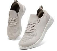 HKR Zapatillas deportivas para mujer, para correr, deportes, caminar, zapatillas de tenis ligeras, marrón, 39 EU
