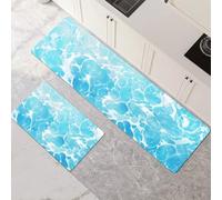 HKSDKABOP alfombras de Cocina, Juego de 2 alfombras de Cocina Multicolor en Varios tamaños(40x60cm+40x120cm(15.75x23.62in+15.75x47.24in))
