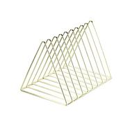 HKSDKABOP Archivo de la revista Metal, Desktop Iron Triangle File Organizer Vertical Magazine Rack(A)