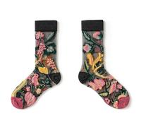HKSDKABOP Calcetines transparentes, Verano malla fina tul tobillo calcetines de seda rejilla transparente mujeres Multicolor EU36-41(Color-25)