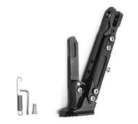 HKSOPC Caballete Lateral de Moto para BMW F800R F800S F800ST F800GT R1200S HP2, Soporte de Estacionamiento de Aleación de Aluminio Reforzado, Base Antideslizante Ancha,A Black