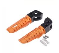 HKSOPC Estriberas Moto para KTM 125 Duke Standard 2011-2024, Estriberas de Motocicleta Abatibles, Motocicleta Delantero Estribera Reposapiés Conjunto, Reposapiés para Motocicleta,B Orange