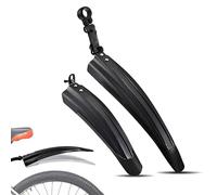 HKSOPC Guardabarros Bicicleta para Cannondale Topstone Carbon 4 2023, Espesa Widen Guardabarros Delantero y Trasero de Bicicleta, [20" - 26"] Guardabarros Ajustable portátil para Bicicleta,A Black