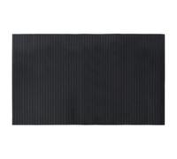 HKTMGDNG Alfombra de bambú negra, 60 x 100 cm, enrollable, moderna | Alfombra de puente natural resistente con base antideslizante para salón y dormitorio, fácil de limpiar