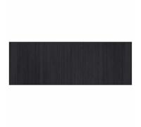 HKTMGDNG Alfombra de bambú negra 70 x 200 cm antideslizante | Alfombrilla de bambú resistente con base antideslizante para salón, pasillo y cocina, fácil de enrollar.