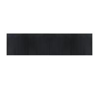 HKTMGDNG Alfombra de bambú rectangular negra 100 x 400 cm | Camino de madera de bambú enrollable con base antideslizante para salón, pasillo y dormitorio.