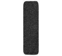 HKTMGDNG Juego de 15 alfombrillas para escalones, 75 x 20 cm, antracita | Suave 8 mm de altura de pelo aislamiento acústico y fuerte protección antideslizante con parte trasera de látex para