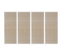 HKTMGDNG Juego de 4 alfombras de bambú natural, rectangulares, 120 x 180 cm | Alfombrilla de bambú antideslizante para salón y pasillo, fácil de limpiar, con borde de polipropileno y base de PVC en un