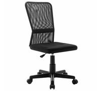 HKTMGDNG Silla de oficina sin reposabrazos Silla de escritorio ajustable en | Silla giratoria transpirable con respaldo de malla y base de metal para oficina en casa, estudio y habitación juvenil.