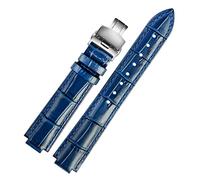 HKTS Banda de reloj de cuero genuina para la banda de muñeca Ballon Bleu Hombres Correa de cuero convexo femenino 14 * 8 mm 18 * 11 mm 20 * 12 mm Pulsera de moda(5,14-8mm)