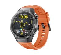 HKTS Correa de reloj inteligente de 22 mm para Huawei Watch GT 5 Pro Pulsera de silicona oficial de 46 mm para Huawei Watch GT 5 Pro Correa de reloj deportiva suave(Orange)