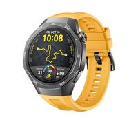 HKTS Correa de reloj inteligente de 22 mm para Huawei Watch GT 5 Pro Pulsera de silicona oficial de 46 mm para Huawei Watch GT 5 Pro Correa de reloj deportiva suave(Yellow)