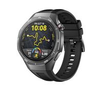 HKTS Correa de reloj inteligente de 22 mm para Huawei Watch GT 5 Pro Pulsera de silicona oficial de 46 mm para Huawei Watch GT 5 Pro Correa de reloj deportiva suave(Black)