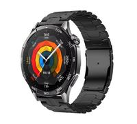 HKTS Para Huawei Watch GT5 46mm correa de Metal pulsera de negocios 22mm para Huawei Watch GT 46mm/GT2e/GT3 46mm correas de reloj de acero inoxidable(Black 1)