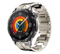 HKTS Para Huawei Watch GT5 46mm correa de Metal pulsera de negocios 22mm para Huawei Watch GT 46mm/GT2e/GT3 46mm correas de reloj de acero inoxidable(Titanium 2)