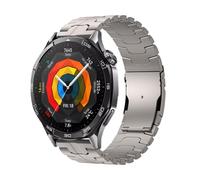 HKTS Para Huawei Watch GT5 46mm correa de Metal pulsera de negocios 22mm para Huawei Watch GT 46mm/GT2e/GT3 46mm correas de reloj de acero inoxidable(Titanium 1)