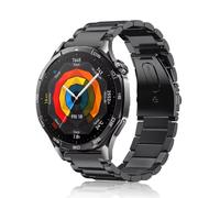 HKTS Para Huawei Watch GT5 46mm correa de Metal pulsera de negocios 22mm para Huawei Watch GT 46mm/GT2e/GT3 46mm correas de reloj de acero inoxidable(Black 3)