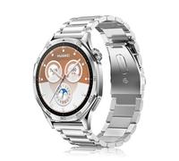 HKTS Para Huawei Watch GT5 46mm correa de Metal pulsera de negocios 22mm para Huawei Watch GT 46mm/GT2e/GT3 46mm correas de reloj de acero inoxidable(Sliver 3)
