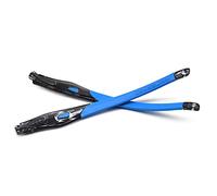 HKUCO Azul Patas de goma de repuesto transparente negro marco para Oakley Crosslink Sweep/Switch Glasses frame