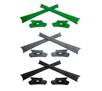 HKUCO Black/Grey/Green Compatible/Replacement Rubber Kit For Oakley Flak Jacket/Flak Jacket XLJ Sunglass Earsocks