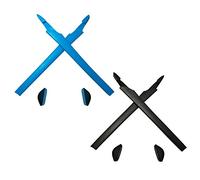 HKUCO Blue/Black Compatible/Replacement Silicone Leg Set For Oakley Crosslink Sunglasses Earsocks Rubber Kit