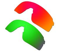 HKUCO Compatible/reemplazo de Oakley EV-Zero Blades Rojo/Verde Gafas de Sol