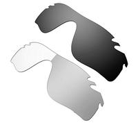 HKUCO Compatible/reemplazo de Oakley Radarlock Path Vented Gafas de sol Negro/Fotocromismo 2 Pairs Polarizado