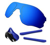 HKUCO For Oakley EVZero OO9308 Azul TAC Polarizado Lentes de Repuesto para y Azul Equipo de Goma Ear Socks y Almohadillas de Nariz