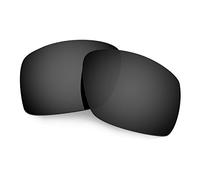 HKUCO Mens Compatible/Replacement Lenses For Oakley Big Taco Sunglasses Black Polarized