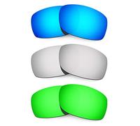 HKUCO Mens Compatible/Replacement Lenses For Oakley Fives 3.0-3 Pair