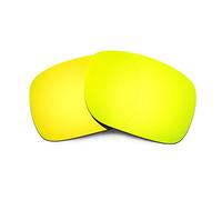 HKUCO Mens Compatible/Replacement Lenses For Oakley Holbrook Sunglasses 24K Gold Polarized
