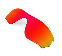 HKUCO Mens Compatible/Replacement Lenses For Oakley RadarLock Pitch Sunglasses Red Polarized