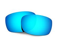 HKUCO Mens Compatible/Replacement Lenses For Oakley Straightlink Sunglasses Blue Polarized