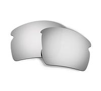 HKUCO Plus Mens Compatible/Replacement Lenses For Oakley Flak 2.0 XL Sunglasses Titanium Mirror Polarized