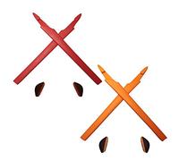 HKUCO Plus Red/Orange Compatible/Replacement Silicone Leg Set For Oakley Crosslink Sunglasses Earsocks Rubber Kit