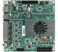 HKUXZR N150 - Placa base industrial NAS de 4 núcleos, 4 hilos, procesador de baja potencia, 4 x 2,5 G i226, ranura M.2, 6 SATA DP HDMI 2.0 PCIE × 1 .1 M2_ SSD NVME/NGFF+ 1 M.2_ NVME