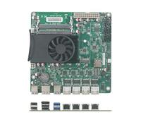 HKUXZR Placa base NAS N5105, 4 puertos i226/i225 LAN de 2,5 GbE, 2 x M.2 NVMe, 6 SATA3.0, 2 DDR4, Mini ITX Soft Router VPN Openwrt Barebone Micro Appliance DIY