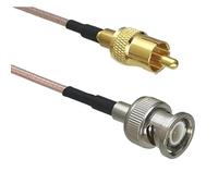 HKVTVCYPYA 1 Uds 1M-10M RG316 BNC macho enchufe a RCA TV conector macho recto RF Jumper Cable pigtail(8M)