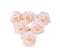 HKVTVCYPYA 100 Flores Artificiales de 10CM for álbum de Recortes, decoración navideña for el hogar, Boda, jardín, Arco de Rosas, Caja de Dulces con Cabeza de Seda Falsa(Light Pink)