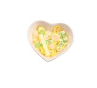 HKVTVCYPYA 100g Mix Shapes Leaf Butterfly Flower PVC Sequins For DIY 3D Nail Art Wedding Craft Accessories(Noble yellow)