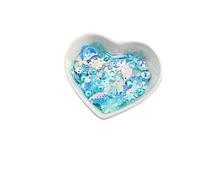 HKVTVCYPYA 100g Mix Shapes Leaf Butterfly Flower PVC Sequins For DIY 3D Nail Art Wedding Craft Accessories(Sky blue sea)