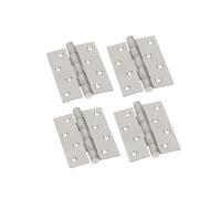 HKVTVCYPYA 2-10 Uds bisagras de puerta de acero inoxidable cojinete silencioso baño plano de madera abierto página plegable de hoja de 4 pulgadas/100mm(4pcs-4 inch)